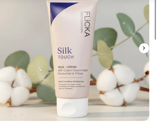 FLiCKA Silk Touch 3‑in‑1 Moisturizer & Primer | Hydrating, Lightweight, Long‑Lasting | Pore Minimizer | 60g